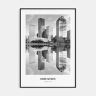 Houston Portrait B&W No 2 Poster
