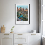 Houston Portrait Color No 1 Poster