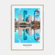 Houston Portrait Color No 2 Poster