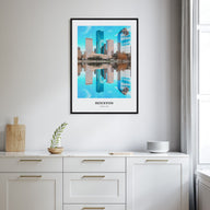 Houston Portrait Color No 2 Poster
