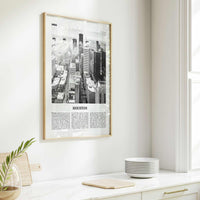 Houston Print Black and White No 1, Houston Wall Art, Houston Poster, Houston Photo, Houston Wall Decor, Texas, USA, United States