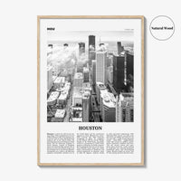 Houston Print Black and White No 1, Houston Wall Art, Houston Poster, Houston Photo, Houston Wall Decor, Texas, USA, United States