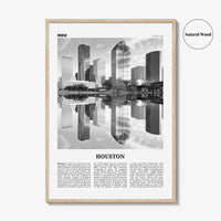 Houston Print Black and White No 2, Houston Wall Art, Houston Poster, Houston Photo, Houston Wall Decor, Texas, USA, United States