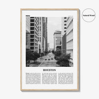 Houston Print Black and White No 3, Houston Wall Art, Houston Poster, Houston Photo, Houston Wall Decor, Texas, USA