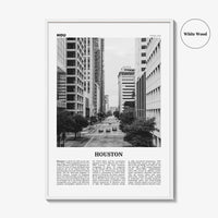 Houston Print Black and White No 3, Houston Wall Art, Houston Poster, Houston Photo, Houston Wall Decor, Texas, USA