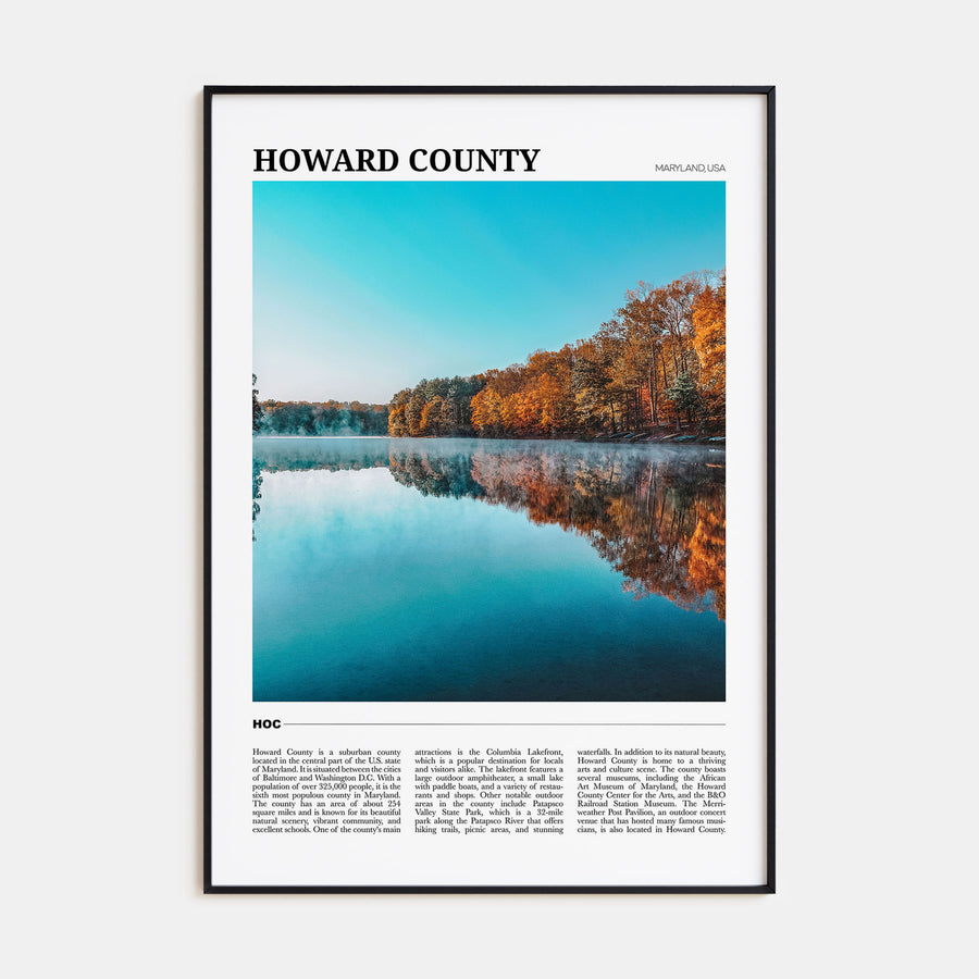 Howard County Travel Color Poster