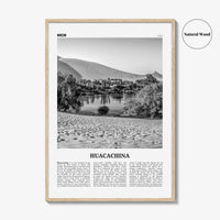 Huacachina Print Black and White, Huacachina Wall Art, Huacachina Poster, Huacachina Photo, Huacachina Wall Décor, Huacachina Map, Peru