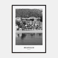 Huatulco Portrait B&W Poster