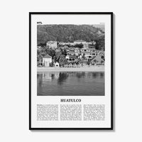 Huatulco Print Black and White, Huatulco Wall Art, Huatulco Poster, Huatulco Photo, Huatulco Wall Décor, La Crucecita, Mexico, Oaxaca