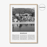 Huatulco Print Black and White, Huatulco Wall Art, Huatulco Poster, Huatulco Photo, Huatulco Wall Décor, La Crucecita, Mexico, Oaxaca