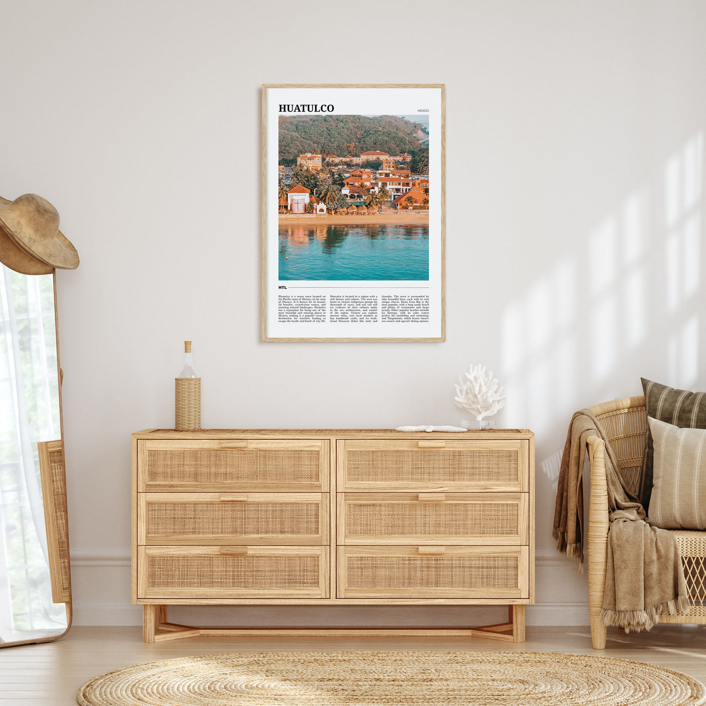 Huatulco Travel Color Poster