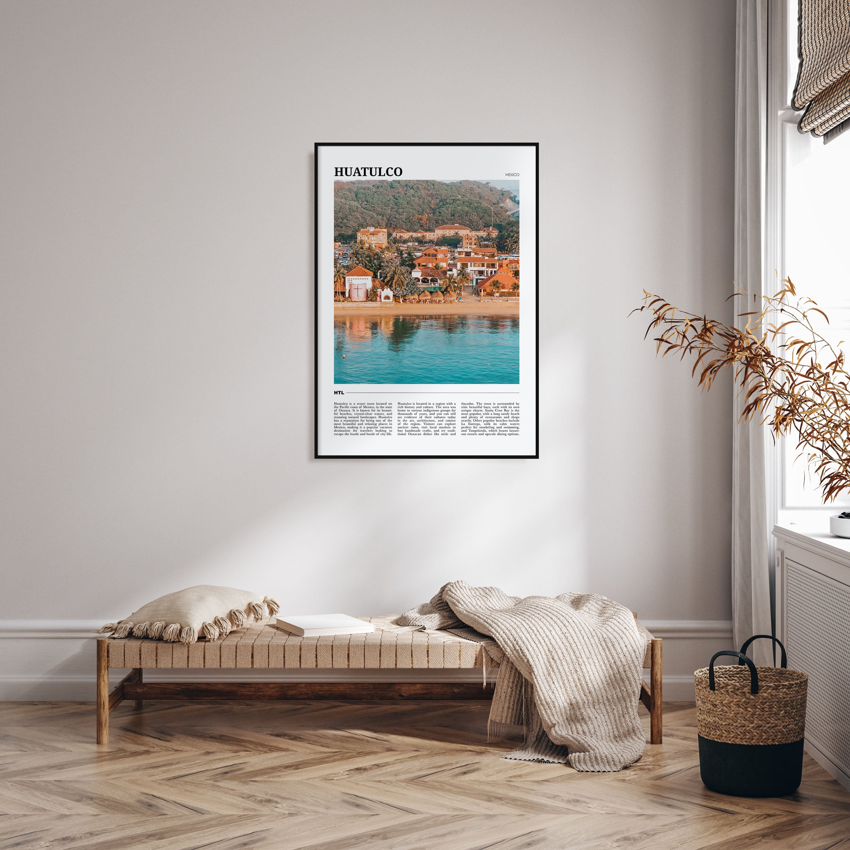 Huatulco Travel Color Poster