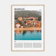 Huatulco Travel Color Poster