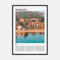 Huatulco Travel Color Poster