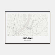 Hudson Map Landscape Poster