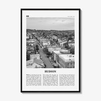 Hudson Print Black and White, Hudson Wall Art, Hudson Poster, Hudson Photo, Hudson Wall Décor, New York, USA, United States