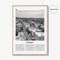 Hudson Print Black and White, Hudson Wall Art, Hudson Poster, Hudson Photo, Hudson Wall Décor, New York, USA, United States