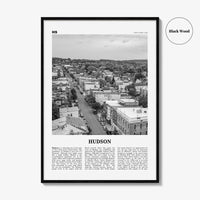 Hudson Print Black and White, Hudson Wall Art, Hudson Poster, Hudson Photo, Hudson Wall Décor, New York, USA, United States