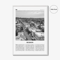 Hudson Print Black and White, Hudson Wall Art, Hudson Poster, Hudson Photo, Hudson Wall Décor, New York, USA, United States