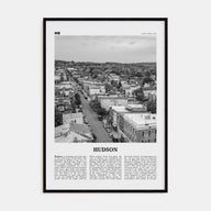 Hudson Travel B&W Poster