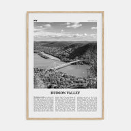 Hudson Valley Travel B&W Poster