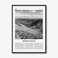 Hudson Valley Print Black and White, Hudson Valley Wall Art, Hudson Valley Poster, Hudson Valley Photo, New York, USA