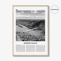 Hudson Valley Print Black and White, Hudson Valley Wall Art, Hudson Valley Poster, Hudson Valley Photo, New York, USA
