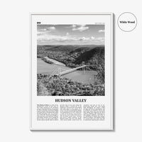 Hudson Valley Print Black and White, Hudson Valley Wall Art, Hudson Valley Poster, Hudson Valley Photo, New York, USA