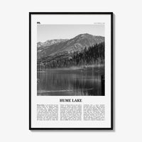 Hume Lake Print Black and White, Hume Lake Wall Art, Hume Lake Poster, Hume Lake Photo, Hume Lake Wall Décor, Hume Lake Map Poster