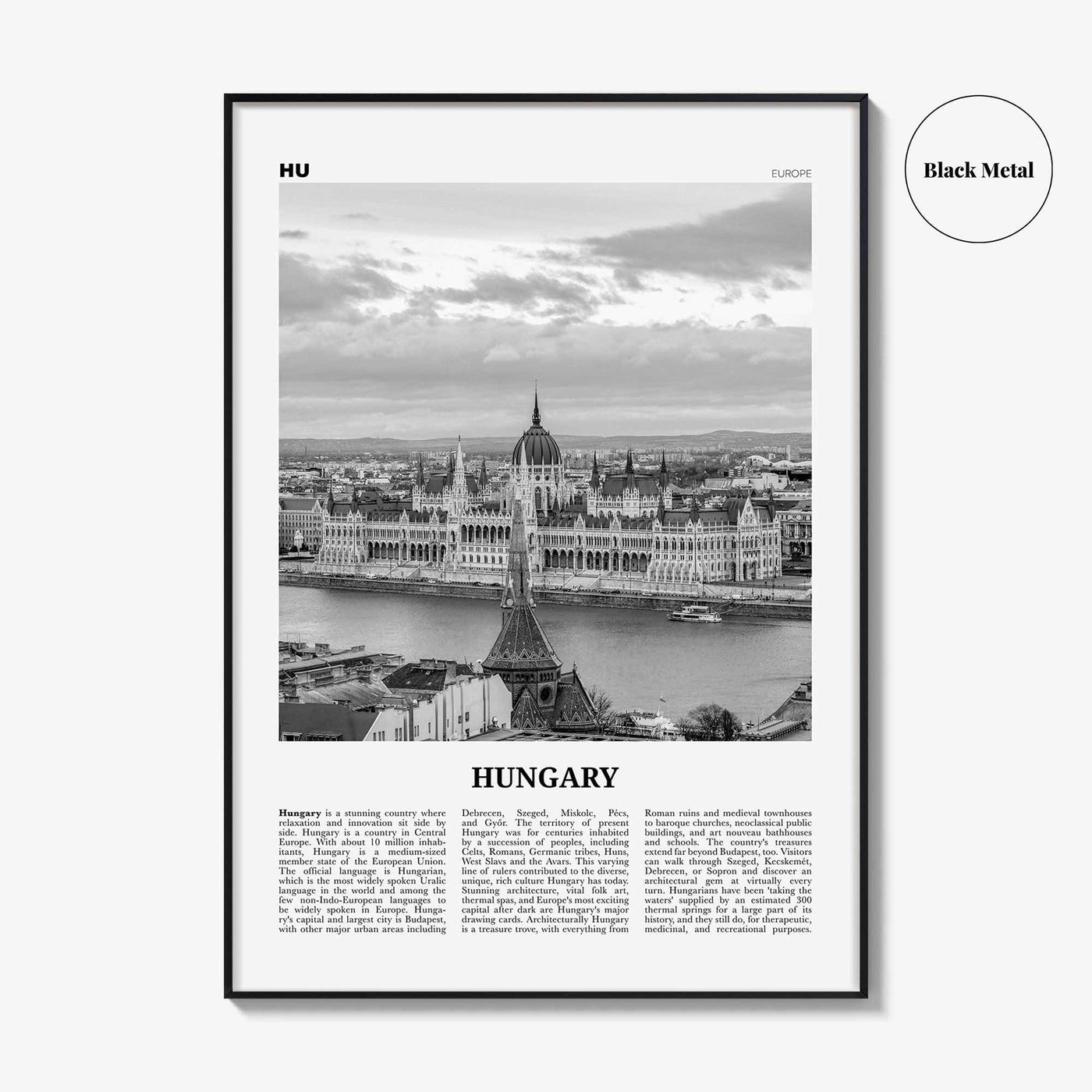 Hungary Print Black and White, Hungary Wall Art, Hungary Poster, Hungary Photo, Hungary Wall Decor, Magyarország, Budapest, Europe