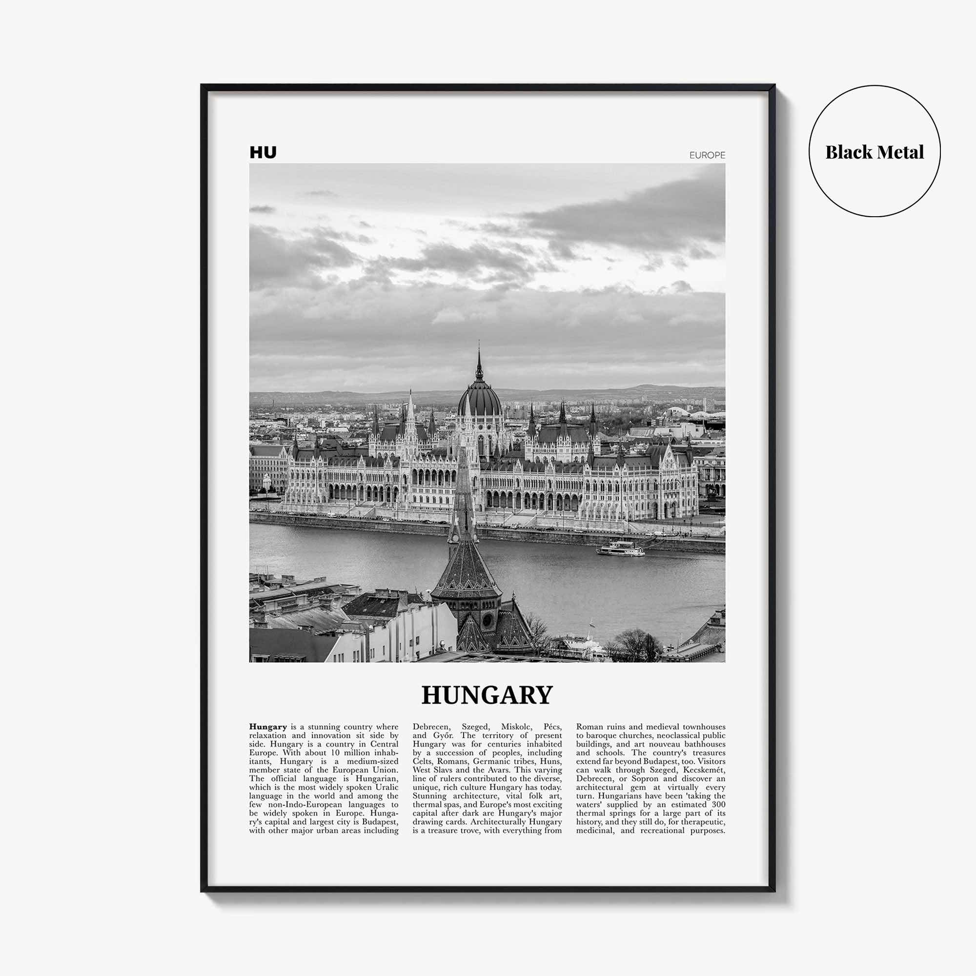 Hungary Print Black and White, Hungary Wall Art, Hungary Poster, Hungary Photo, Hungary Wall Decor, Magyarország, Budapest, Europe