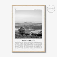 Hunter Valley Print Black and White, Hunter Valley Wall Art, Hunter Valley Poster, Hunter Valley Photo, Hunter Valley Map, Australia