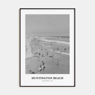 Huntington Beach Portrait B&W No 1 Poster