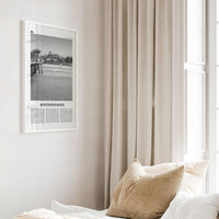 Huntington Beach Print Black and White No 1, Huntington Beach Wall Art, Huntington Beach Poster, Huntington Beach, California, USA
