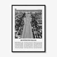 Huntington Beach Print Black and White No 3, Huntington Beach Wall Art, Huntington Beach Poster, Huntington Beach, California, USA