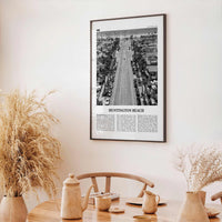 Huntington Beach Print Black and White No 3, Huntington Beach Wall Art, Huntington Beach Poster, Huntington Beach, California, USA