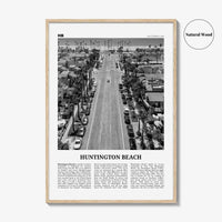 Huntington Beach Print Black and White No 3, Huntington Beach Wall Art, Huntington Beach Poster, Huntington Beach, California, USA
