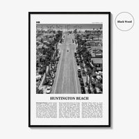 Huntington Beach Print Black and White No 3, Huntington Beach Wall Art, Huntington Beach Poster, Huntington Beach, California, USA