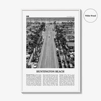 Huntington Beach Print Black and White No 3, Huntington Beach Wall Art, Huntington Beach Poster, Huntington Beach, California, USA