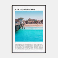 Huntington Beach Travel Color Poster