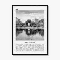 Huntsville Print Black and White, Huntsville Wall Art, Huntsville Poster, Huntsville Photo, Huntsville Wall Décor, Alabama, USA