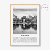 Huntsville Print Black and White, Huntsville Wall Art, Huntsville Poster, Huntsville Photo, Huntsville Wall Décor, Alabama, USA