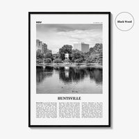 Huntsville Print Black and White, Huntsville Wall Art, Huntsville Poster, Huntsville Photo, Huntsville Wall Décor, Alabama, USA