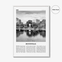 Huntsville Print Black and White, Huntsville Wall Art, Huntsville Poster, Huntsville Photo, Huntsville Wall Décor, Alabama, USA