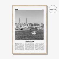 Hurghada Print Black and White, Hurghada Wall Art, Hurghada Poster, Hurghada Photo, Hurghada Wall Décor, Egypt, الغردقة