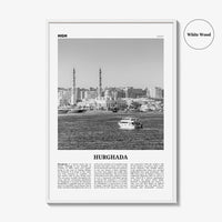 Hurghada Print Black and White, Hurghada Wall Art, Hurghada Poster, Hurghada Photo, Hurghada Wall Décor, Egypt, الغردقة