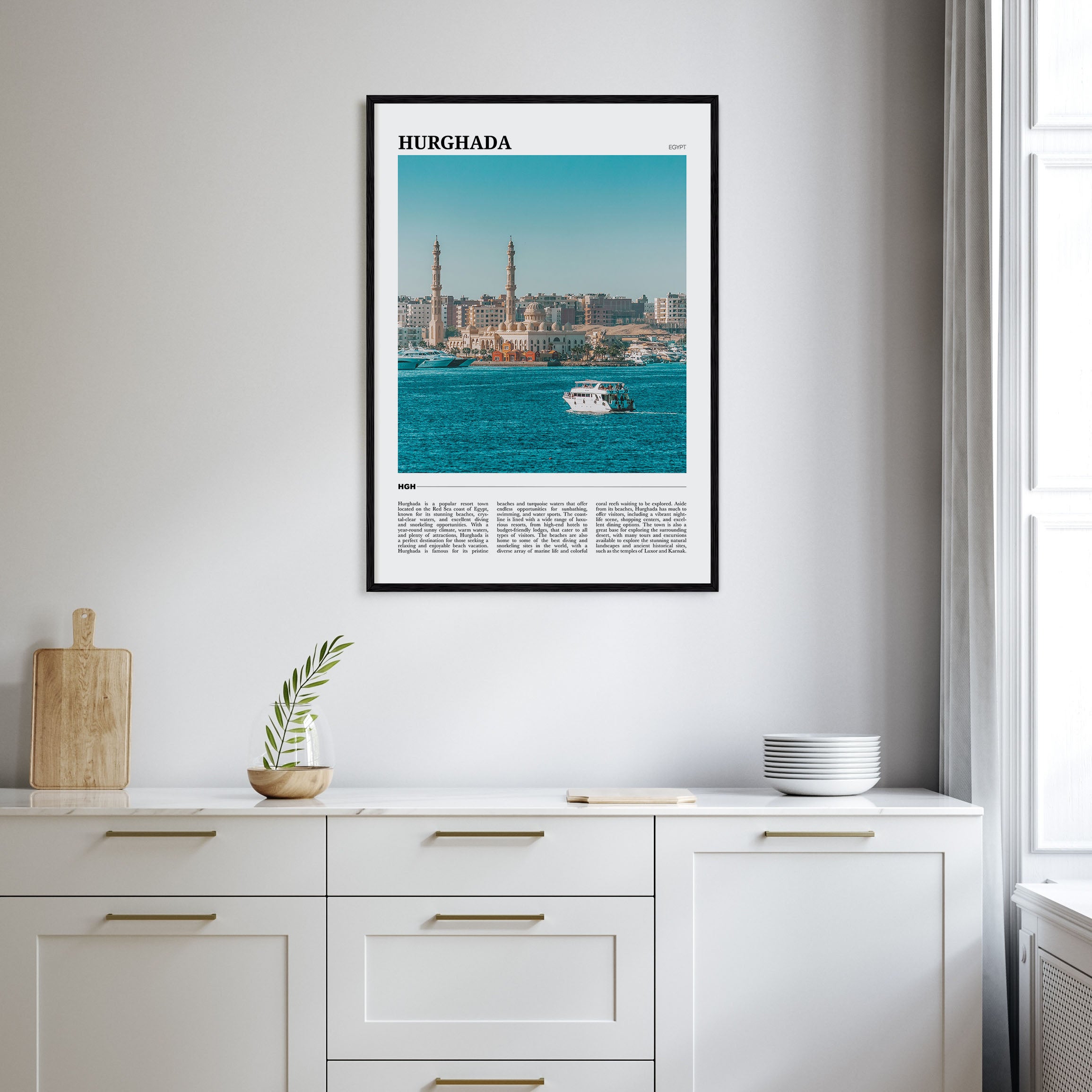 Hurghada Travel Color Poster