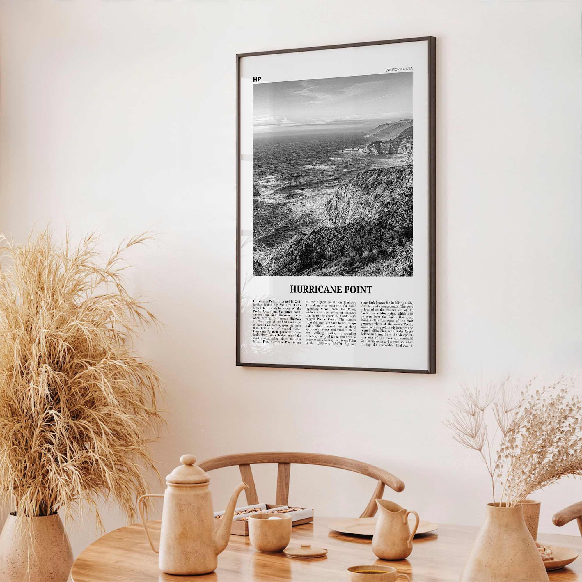 Hurricane Point Print Black and White, Hurricane Point Wall Art, Hurricane Point Poster, Hurricane Point Photo, Hurricane Point Wall Décor