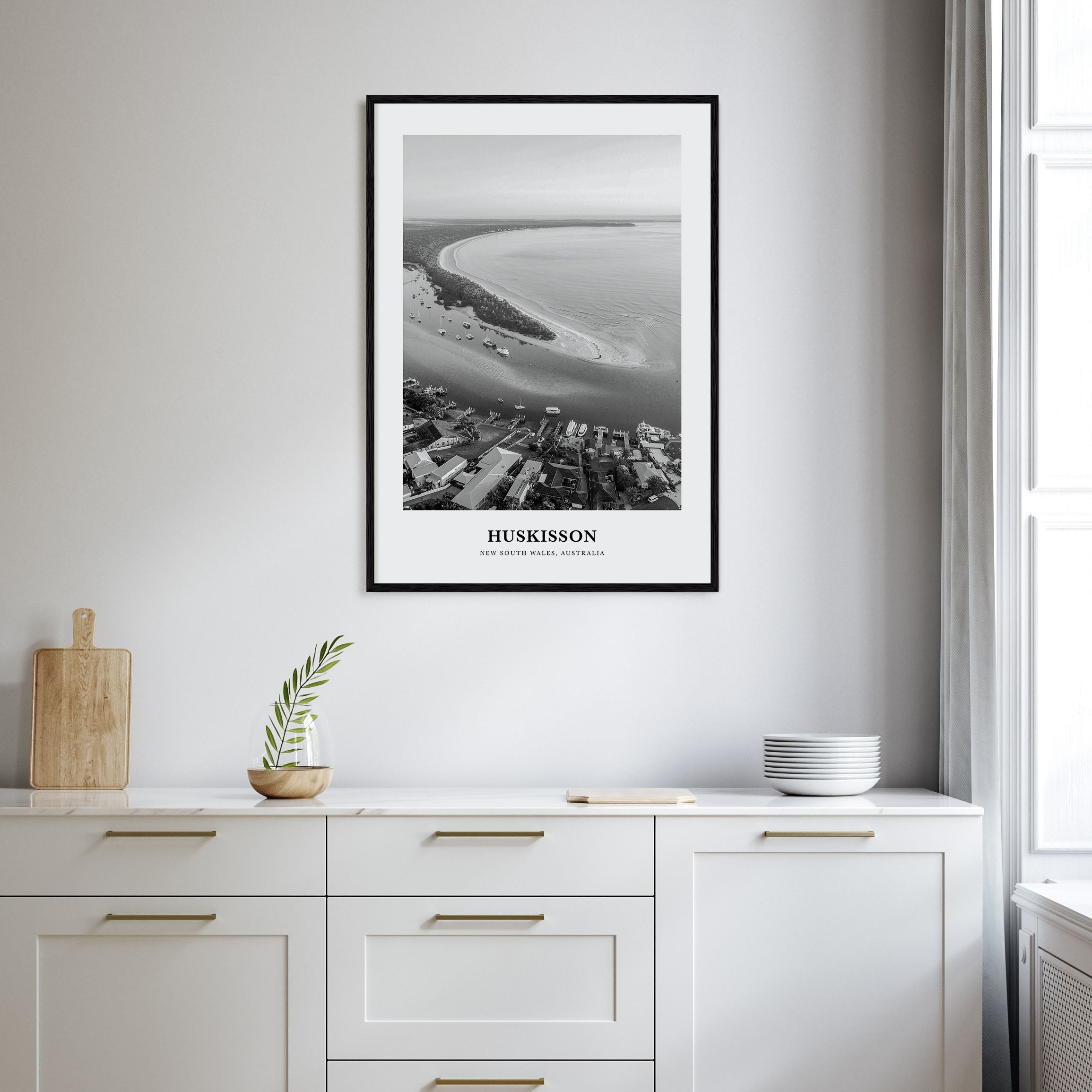 Huskisson Portrait B&W Poster