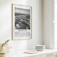 Hutchinson Island Print Black and White, Hutchinson Island Wall Art, Hutchinson Island Poster, Hutchinson Island Photo, Hutchinson Map